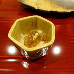 銀座 しのはら - 2016/10_琵琶鱒の筋子飯蒸し風