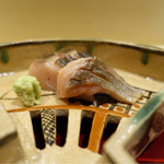 銀座 しのはら - 2016/10_藁で燻した琵琶鱒