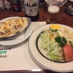 欧風料理 もん - 晩ごはんはグラタンとサラダの珍しい組み合わせ(^^)でした