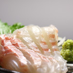 Sea bream sashimi