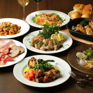 超 定番料理のみコース ディナー人気no 1 全１０品 新宿クイントの魅力をご堪能あれ 料理のみ 税込3300円 前菜盛り合わせ メインに豚ロース パスタなど トラットリア クイント Trattoria Quinto 新宿三丁目 イタリアン 食べログ