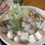 Yakitori Torigen - 特製かも鍋　一人前１４８０円（２人前より）　コラーゲン豊富ボリューム満点、冬季限定の絶品鍋！！！