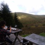 コロボックルヒュッテ - お隣さんのサイフォンのコーヒーを拝借