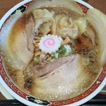 喜多方ラーメン大安食堂 - ワンタン麺（醤油、中太麺）
