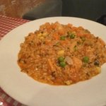 トラットリア・イ・ポルチーニ - ホタテと野菜のトマトソースリゾット