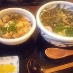 Sanukiudongaryuu - 山菜うどんとミニ親子丼