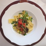 RISTORANTE REGA - 黒豚とオリーブのパッパルデッレ