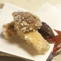 比良山荘 - 松茸の掻き揚げ