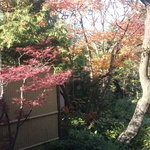 おたる宏楽園 - 室内露天風呂から臨む庭園。