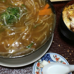 Morinaga Shiyokudou - もやしラーメンとミニカツ丼