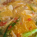 元祖台湾もつ鍋仁 - アサリ投入！！(201609)