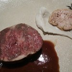 レストランRyu - 肉料理アップ   フォアグラのテリーヌも(^o^)