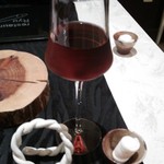 レストランRyu - 食前酒と陶器のナフキンリング・香りが楽しめる不織布おしぼり