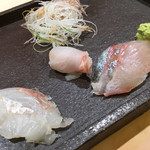 すし 陸 - お造り三点