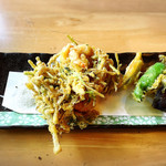 蕎楽　悠庵 - 海老のかき揚げ600円