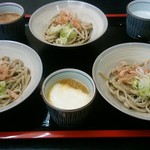 蕎麦 やすたけ - 「おろしざんまい（太打ち）」h28.10.09撮影