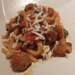 リストランテ サクラ - 2016.9　パスタは自家製サルシッシャのピーチ