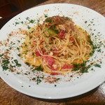 トラットリア イル レガーロ - 本ズワイガニ身と鮪のカラスミパウダー添え(パン、デザート、ドリンク付) 1,600円（税込）