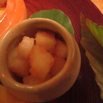 百味処 おんじき - 長芋とナシの明太和え