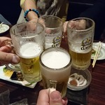 活菜旬魚 さんかい 南3条店 - 最初の乾杯