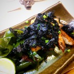 ゆたか - 海老と山芋の炒め　海苔風味