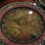 スープ、お皿がcute!