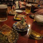 チェコ風ポテトサラダ、カマンベールチーズのマリネ、ウトペネツ