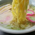 どらいぶいん 立石 - 塩ラーメンの麺