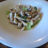 pantagruelico  - レモンポークときのこと青梗菜　手打ちストロッツァプレーティ