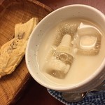 ナニワヤ・カフェ - 「甘酒」たい焼き一匹付き