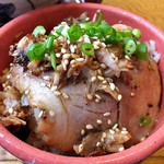Onomichi Ramen Nanaya - ハーフ豚めし（２０１６年１０月）