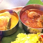 カボチャのココナッツのカレー・チキンカレー