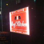 ビーフキッチン 中目黒本店 - 入口の看板