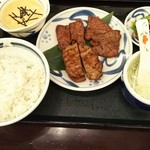 ねぎし - 牛タン三種盛り定食