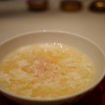 広東料理 センス - タラバ蟹肉あんかけ茶碗蒸し 燕の巣添え