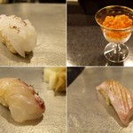 剣先、筋子、鯛、石垣鯛