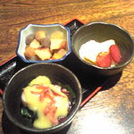 ふぐよし 総本店 - 小鉢三品