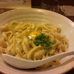 鳥そば 真屋 - 鶏つけそば　かま玉風