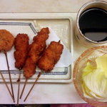 鶏料理 満腹鳥夫 - 二度漬け禁止！串揚げいろいろ