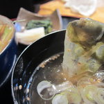山家 - お澄ましの具はおぼろ昆布など、これは美味しかった