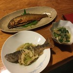 やまめ庵 - 鮎の甘露煮、山女魚の南蛮漬け、ぬた