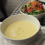 数寄屋バーグ - スープ&サラダ