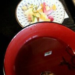 鶏鬨　新川店 - 吸い物と香の物