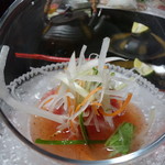 万清楼 - まぐろカルパッチョ　梅ソース