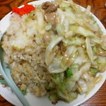 ますや食堂 - 肉チャーハン大盛