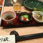 ブラッスリー 吟醸 - 先付けと食前酒