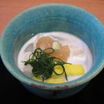 米倉 - 16.6月 先付 鱧 ズッキーニ 梅肉ジュレ