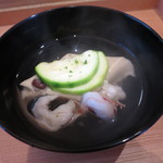 米倉 - 16.6月 お椀 水無月豆腐 車海老 ズッキーニ