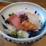 米倉 - 16.6月 造り  ヤイトハタ  大間マグロ  車海老