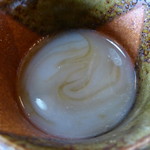 さかい - めちゃ濃い　そば湯。